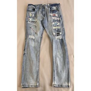 EVOLUTION In‎ Design Rich Rich Denim Jean 42 Blue Men's